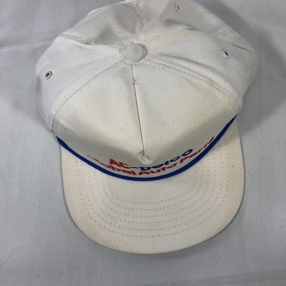 VINTAGE AC-DELCO GLOBAL AUTO PARTS HAT CAP ADJUSTABLE ONE SIZE FITS MOST ROPE - Picture 6 of 12